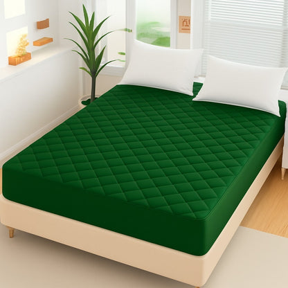King Size Duvet Quilted Cotton Waterproof Mattress Protector Cover